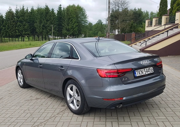 Audi A4 cena 77600 przebieg: 131545, rok produkcji 2016 z Miłosław małe 211